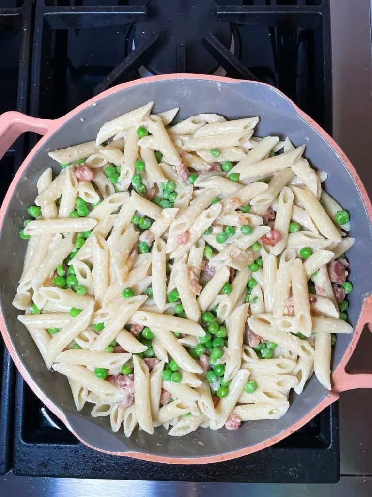 Alway Pan Weeknight Recipe: Creamy Penne with Peas