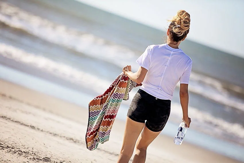 Yoga on the Beach with lululemon